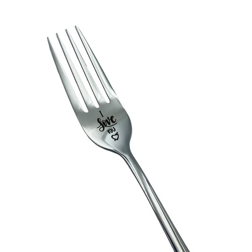I Love You Dinner Forks, Inspirational Funny Engraved Forks, Stainless Steel Table Forks, Gifts for Boyfriend, Girlfriend, Husband, Wife, Cute Wedding, Anniversary, Valentines Gifts, 8 Inches I Love You Dinner Forks, Inspirational Funny Engraved Forks, Stainless Steel Table Forks, Gifts for Boyfriend, Girlfriend, Husband, Wife, Cute Wedding, Anniversary, Valentines Gifts, 8 Inches