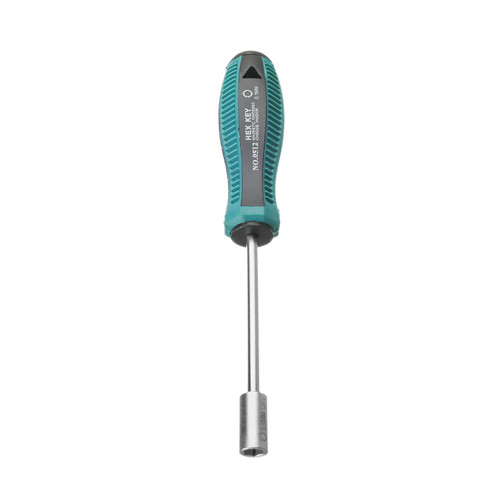 Hegebeck 5.5mm Hand Nut Drivers Non-Magnetic Tip Hex Nut Key Wrench Screwdriver Nutdriver Hand Tool Round Shaft 1Pcs
