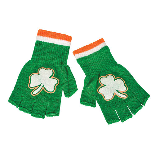 Rhode Island Novelty ACRILIC IRISH FINGERLESS GLOVES