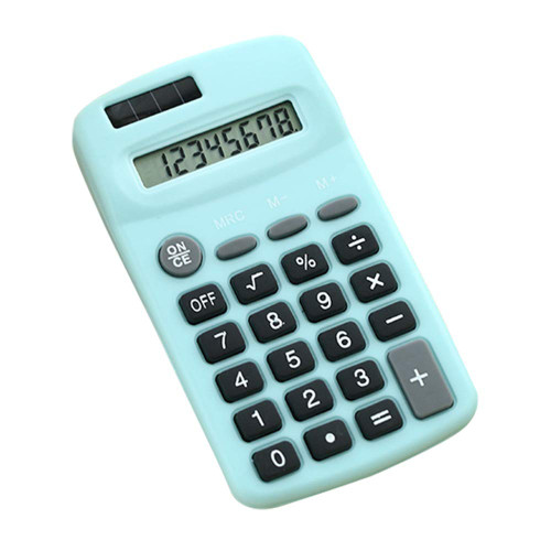 XIXIAN Calculator,Mini Cute Calculator 8 Digits Display Solar & Battery Dual Power Portable Electronics Calculator Accounting Tool for School Students Children Office Home