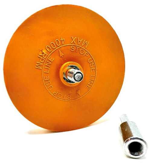 Pro-Graad Decal Remover Eraser Wheel | Solid Rubber Eraser Wheel with Drill Adapter | Removes Graphics, Vinyl Decals, Stickers, Pinstripes, Car Emblems | Adhesive Remover