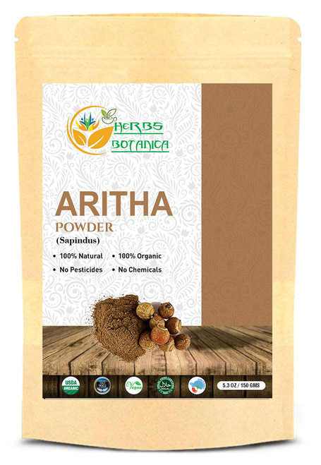 Herbs Botanica Aritha Powder 5.3 oz | 150 Gm Pure Natural Soap Nut Powder| Natural Hair Shampoo & Conditioner | Sapindus mukorossi | Excellent Hair Conditioner | From INDIA Herbs Botanica Aritha Powder 5.3 oz | 150 Gm Pure Natural Soap Nut Powder| Natural Hair Shampoo & Conditioner | Sapindus mukorossi | Excellent Hair Conditioner | From INDIA