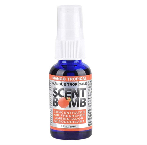 Scent Bomb 100% Concentrated Air Freshener Car/Home Spray [Choose The Scent] (Mango Tropical, 1 Bottle)