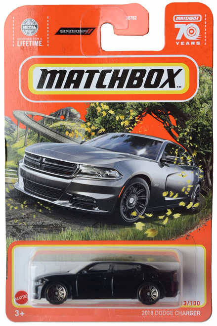 Matchbox 2018 Dodge Charger, Metal Parts 13/100 [Black]