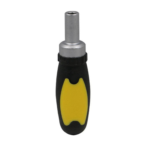 YOOYEH 1/4in Ratchet Screwdriver Handle Without Bits Quick-Release Chuck Magnetic Drill Bit Holder Ratchet Screwdriver Handle Ratchet Screwdriver Handle