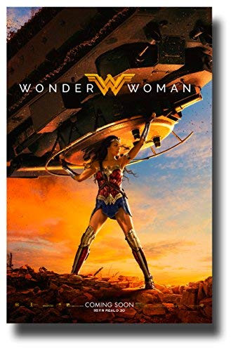 Wonder Woman Poster Movie Promo 11 x 17 inches Lifting Tank