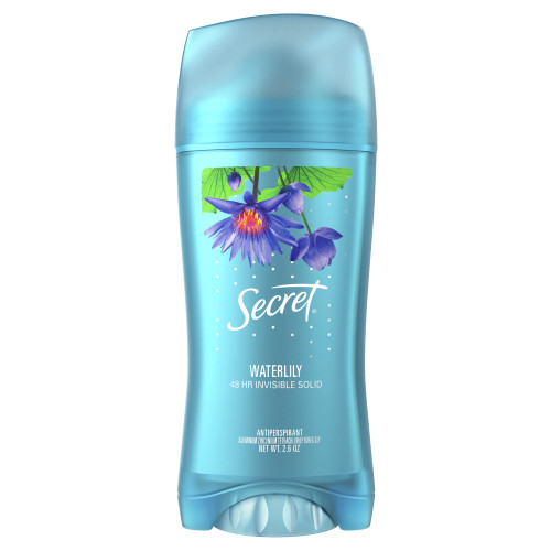 Secret Invisible Solid Antiperspirant and Deodorant, Waterlily Scent, 2.6 oz Secret Invisible Solid Antiperspirant and Deodorant, Waterlily Scent, 2.6 oz