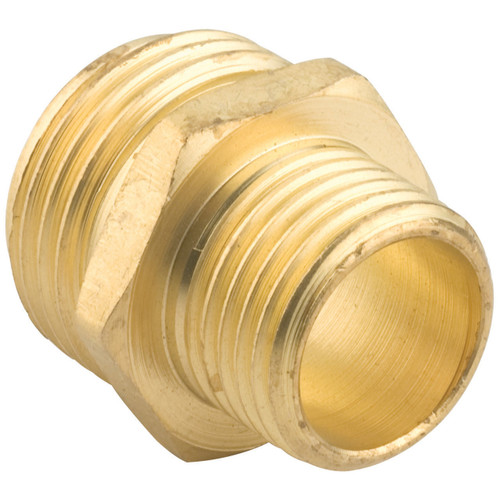 Gilmour 3/4-Inch Brass Double Male Hose Connector 7MH5MP