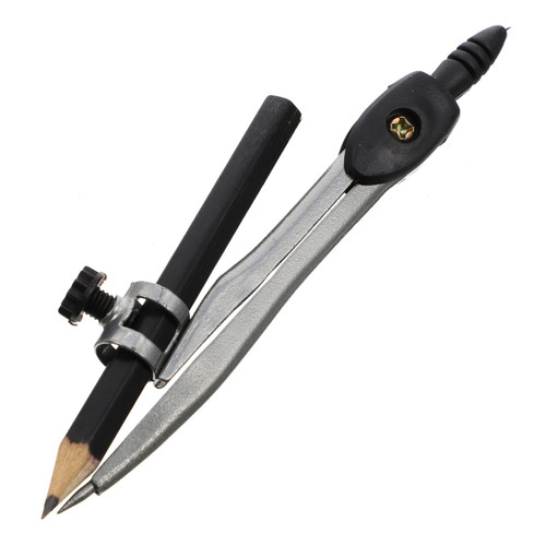 Lurrose Metal Compass Circle Compass Drawing Tool Compass for Math Drafting Marking Compass Protractor Compass Geometry Compass Digital Protractor Compass Math Suite Wooden Student Pencil