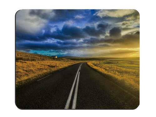 The Open Road In Iiceland Customized Rectangle Mousepad, Gaming Mouse Pad Mouse Mat