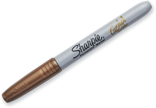 Sharpie Fine Tip Metallic Permanent Marker - Gold