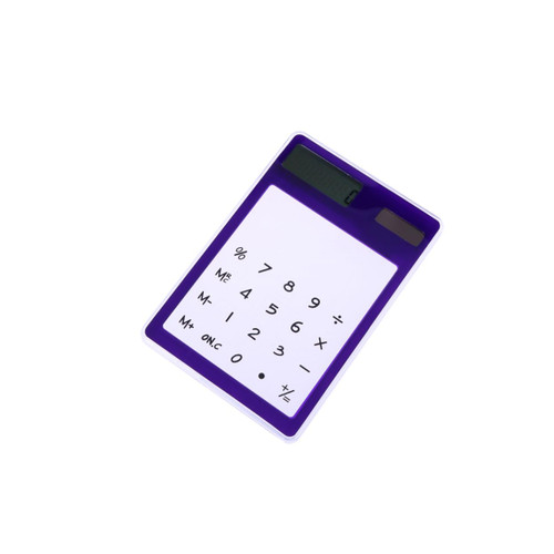 Tofficu Portable Calculators Small Standard Calculator Touch Screen Calculator Transparent Calculator Mini Calculator Students Calculator Computer Purple Simple