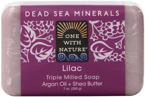 One With Nature Lilac Dead Sea Mineral Soap, 7 Ounce Bar One With Nature Lilac Dead Sea Mineral Soap, 7 Ounce Bar