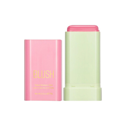 Powder Blusher Red Natural Silk Powder Blusher Rouge Powder Blusher Rose Highlighter Makeup Stick (Pink, One Size)