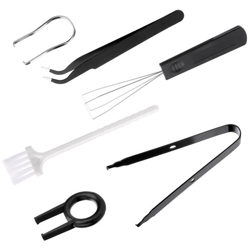 TIESOME 6 Pcs Keycap Remover Tools Kit, Keyboard Cleaning Tools Keycap Switch Puller Kit Keycap Tweezers Key Caps Removal Tool for Mechanical Keyboard Clean Fixing