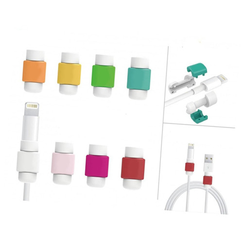 UKCOCO 4pcs Protector Saver Cover Cable Protector Dsl Cable Phone Charging Cord Charger Cable Charger Protector Charging Cable Protective Film Purple