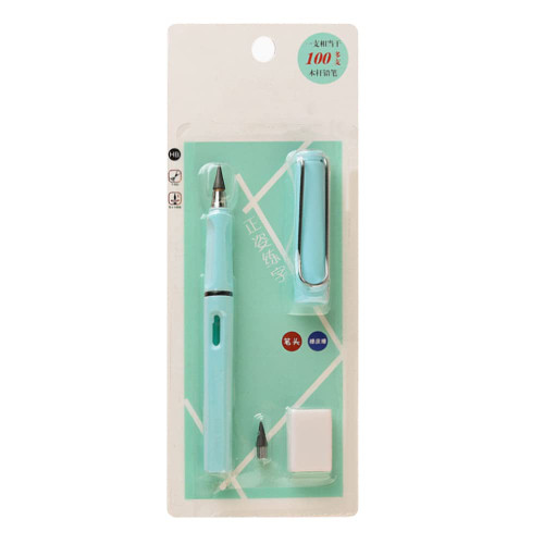 Everlasting Pencil Forever Inkless Pencil Eternal with Eraser and Replacement Nib, Inkless Pen Unlimited Writing Pencil, Reusable Erasable Pencil Magic Pencil for Kids Writing Sketch Drawing Type 11