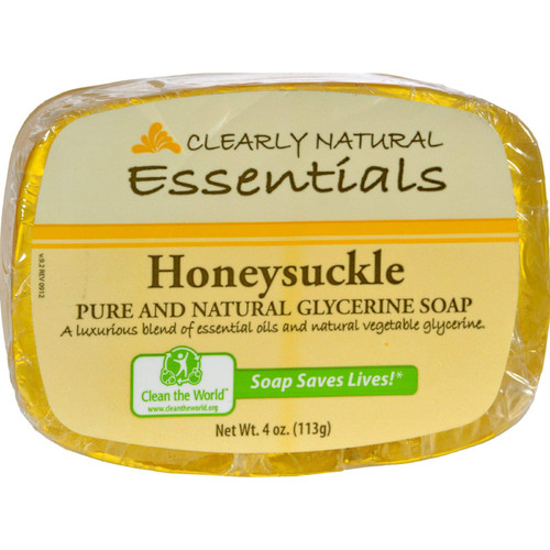 Clearly Natural Glycerine Bar Soap Honeysuckle - 4 oz Clearly Natural Glycerine Bar Soap Honeysuckle - 4 oz