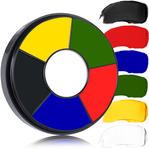 DuoZeng 6 Colors Face Body Paint Clown Makeup,Cream Halloween Black White Face Paint Special Effects Joker Zombie Bruise Makeup Kit,Professional Body Paint SFX Makeup Palette for Adults DuoZeng 6 Colors Face Body Paint Clown Makeup,Cream Halloween Black White Face Paint Special Effects Joker Zombie Bruise Makeup Kit,Professional Body Paint SFX Makeup Palette for Adults