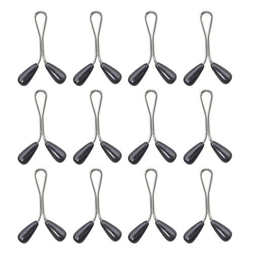 12 Pieces Pearl Scarf Brooch Pin Headscarf Pearl Pins Clips U Shape Scarf Clip Headscarf Shawl Scarf Clip Pearl Clip Scarf Pin Muslim Hijab Pins Multi-Use Hijab Pin, Black