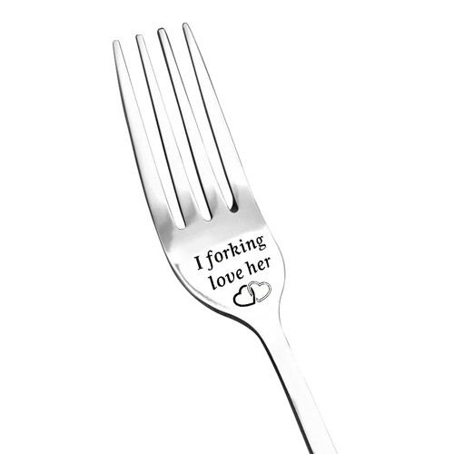Valentines Day Gifts for Wife Girlfriend from Husband Boyfriend - I Forking Love Her Gift Forks for Wife GF Anniversary Birthday Gifts for Girlfriend Fiancee Dinner Fork