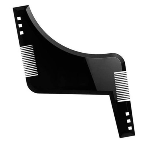 Black Beard Shaping Styling Comb Trimmer Guide Tool for Perfect line Up and Edging, Use with a Hair Clipper Beard Trimmer or Razor to Style Beard & Facial Hair