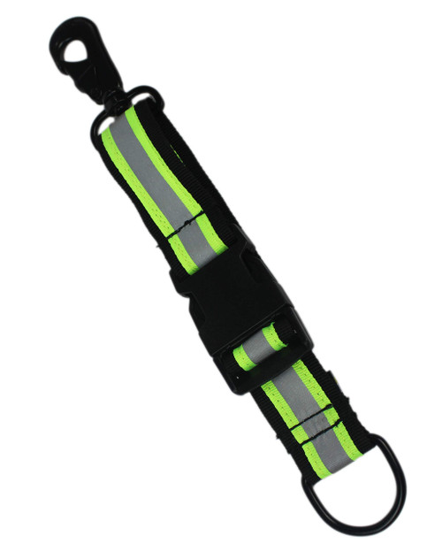 MELOTOUGH Firefighter Glove Strap | Glove Holder with Glove Leash Swivel Snap Hook,Reflective Hi-Vis Lime for Quick Access All Style Find in Melo Tough (Quick Release Buckle-Lime)