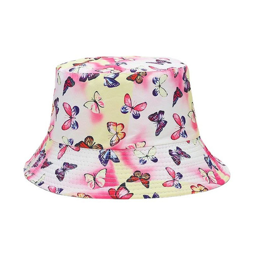 Bucket Hat for Unisex Packable Reversible Printed Sun Hats for Women Men Summer Outdoor Travel Hat Hiking Beach Caps (Butterfly Tie dye)