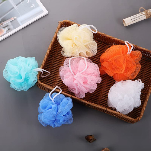 aoozleny Bath Sponge Shower Loofahs Exfoliator Scrubber Ball (20g/pcs) Mesh Pouf Bath Scrunchies Body Wash Puff (Set of 4) Random Color aoozleny Bath Sponge Shower Loofahs Exfoliator Scrubber Ball (20g/pcs) Mesh Pouf Bath Scrunchies Body Wash Puff (Set of 4) Random Color