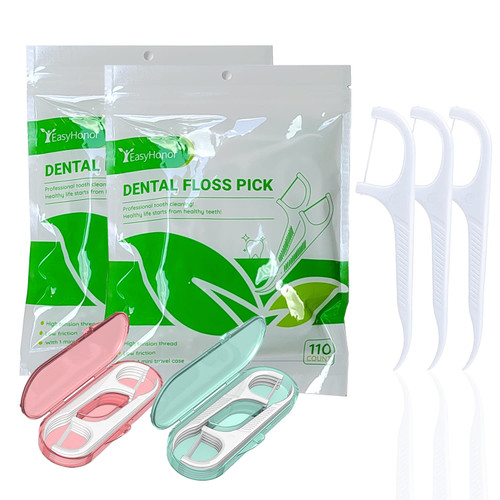 Dental Floss Picks,Easyhonor Dental Flossers,Floss Sticks,Tooth Floss,Dental Sticks,Dental Picks Disposable,Teeth Flossers Picks, and 2 Travel Floss Cases.(Total 220 Packs) Dental Floss Picks,Easyhonor Dental Flossers,Floss Sticks,Tooth Floss,Dental Sticks,Dental Picks Disposable,Teeth Flossers Picks, and 2 Travel Floss Cases.(Total 220 Packs)