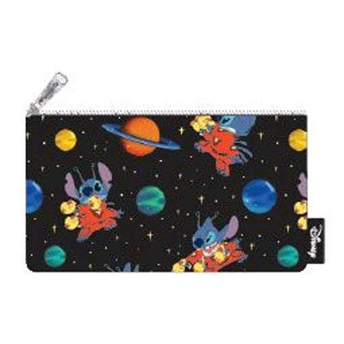Loungefly Stitch in Space All Over Print Zippered Pencil Pouch