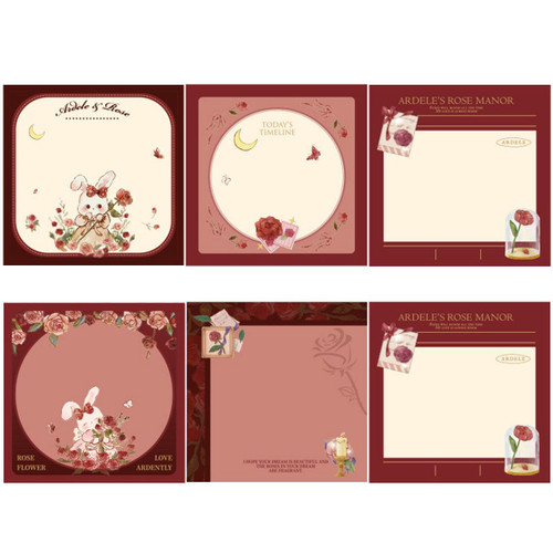 6 Pieces Boho Sticky Note Pads Sticky Notes Cute Bible Sticky Notes Sticky Note Set Personalized Sticky Notes for Reminders, Study, Work, Office, School and Home