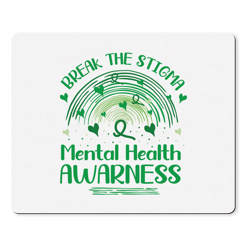 PUHEI Mouse Pad,Mental Health Awareness Mouse Pads for Desk,Mental Health Decor Desk Accessories,Inspirational Mouse Pad,Home Office Dorm Decor Mouse Pads for Wireless Mouse Laptop,9.5x7.9 Inch