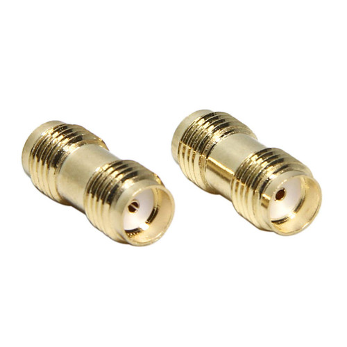 SMA Female to Female, SMA Barrel Connector RF Coax Adapter Coupler 2-Pack for Ham Radio, Antenna, HT Radio