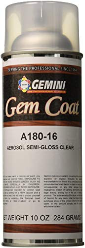 Gemini Coatings A180 Aerosol Clear High Solids Lacquer Semi-Gloss in 10-Ounce Spray