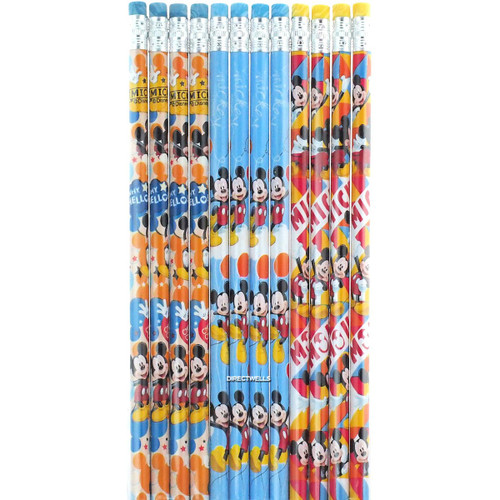 Disney Mickey Mouse 12 Wood Pencils Pack