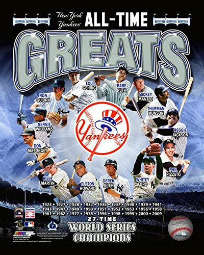 New York Yankees MLB All Time Greats Photo (Size: 8" x 10")
