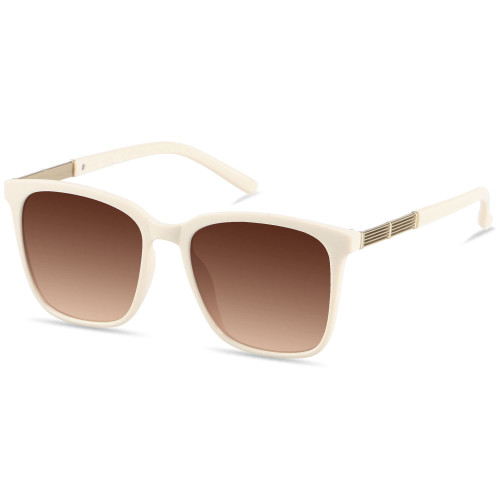 LYZOIT Oversized Sunglasses for Women Mirrored Big Large Shades Fashion Square Frame Sun glasses UV Protection Beige