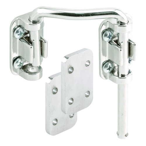 Defender Security U 10536 Steel Nickel Plated Right Hand Sliding Door Loop Lock, 2-1/4'
