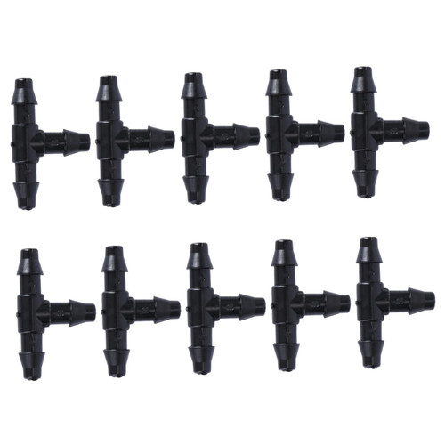 Happyyami 10 PCS water pipes hose pipe connector hose tap connector drip irrigation fittings drip tubing fittings waterhose garden hose nozzle cht nozzle Tee Connectors Splitter Sprinklers