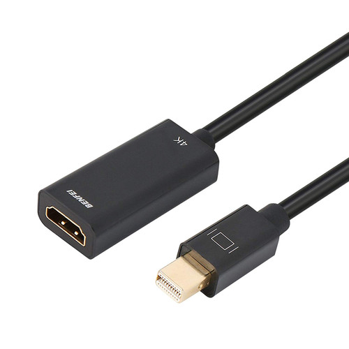 Benfei 4K Mini Displayport(Thunderbolt) to HDMI Adapter with Audio, Mini DP Display Port to HDMI Converter(Adaptor) Gold-Plated Cord for MacBook Pro, MacBook Air, Mac mini, Microsoft Surface Pro 3/4