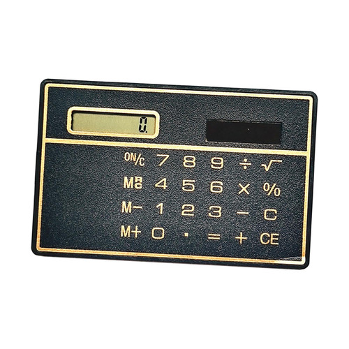 MagiDeal 8 Digit Calculator Pocket Calculator with Solar Powered Easy to Read LCD Display Screen Compact Standard Function Calculator for Desktop Class, Black