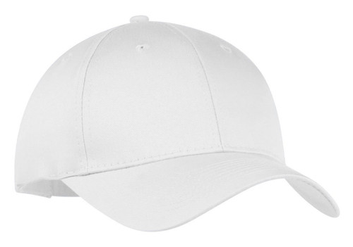 Port & Company Six-Panel Twill Cap 20F White