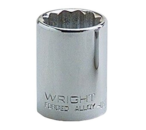 Wright Tool 31-15MM 3/8" Drive 12 Point Standard Metric Socket, 15mm