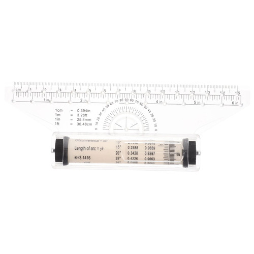 Lurrose Balance Ruler Parallel Glider Water Level Woodworking Ruler Drawing Parallel Ruler Rolling Parallel Ruler Drafting Rolling Ruler Post Level Drawing Tool Scale Student Use Plastic