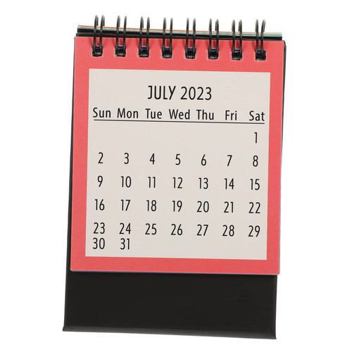 FUNOMOCYA 2023 Mini Desk Calendar 2023 Desk Calendar Monthly Desktop Calendar Large Desk Calendar 2022-2023 2022 Calendar Tent Rabbit Decor Lovely Small Calendar Paper Office Schedule