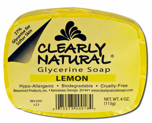 Clearly Natural Glycerine Bar Soap Lemon - 4 oz Clearly Natural Glycerine Bar Soap Lemon - 4 oz