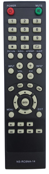 Universal Remote Compatible for Insignia NS-RC6NA-14 NS-24E40SNA14 NS-32D20SNA14 TV Remote Control
