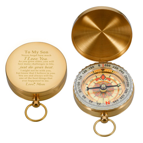 Mom to Son Compass Son Gift from Mom Stocking Stuffers for Adult Son for Teen Boy Engraved Camping Compass for Son 16th 18th 21st Birthday Gift for Son in Law Stepson Mother to Son Gift Mom to Son Compass Son Gift from Mom Stocking Stuffers for Adult Son for Teen Boy Engraved Camping Compass for Son 16th 18th 21st Birthday Gift for Son in Law Stepson Mother to Son Gift