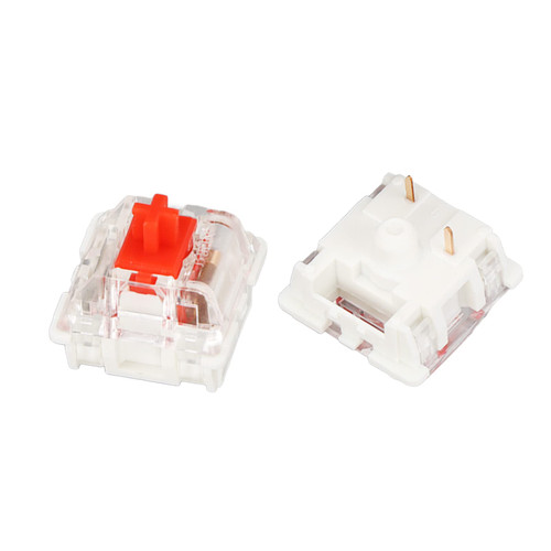 Mechanical Keyboard Switch, 10Pcs Red Switch Backlit Mechanical Gaming Keyboard Switch with Axes Puller and Keys Puller, Alloy Touch Spot Design